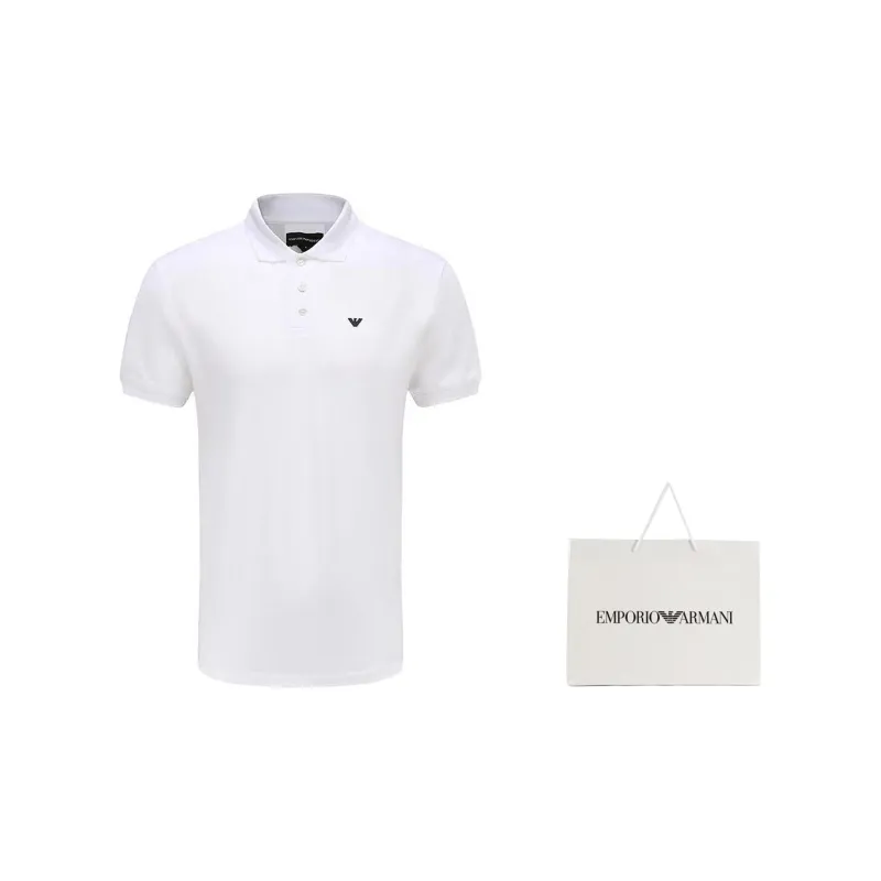 EMPORIO ARMANI Mercerised Piqué Polo Shirt With Micro Eagle-2