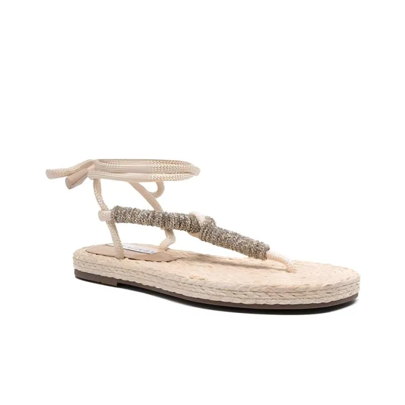 AQUAZZURA Sunkissed Crystal-embellishment Espadrilles-2