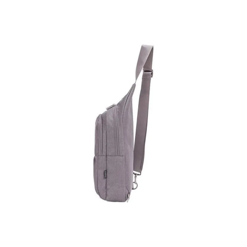 SWIZA Polyester One Shoulder Crossbody Fanny Pack Sling Bags Regular Unisex Light Gray/Black/Khaki Green-1