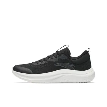 Anta Breathable Lightweight Low Top Casual Running Shoes Men's Black White