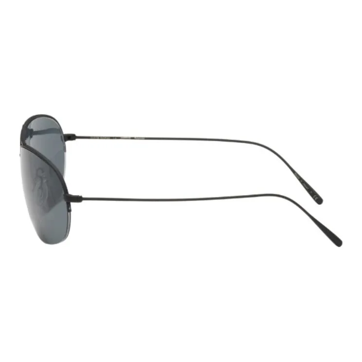 Oliver Peoples Metal Aviator Sunglasses Unisex Black-1