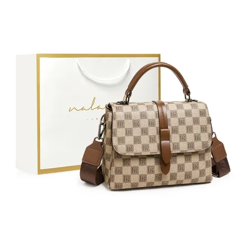 Narandu PVC Synthetic Leather Handbag Commute Shoulder Bag Crossbody Bag Handheld Bag Medium Size Women's Khaki
