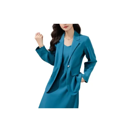 Wbwq Business Suits Women's Dusty Blue