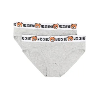 MOSCHINO Logo-print Strap Cotton-blend Briefs