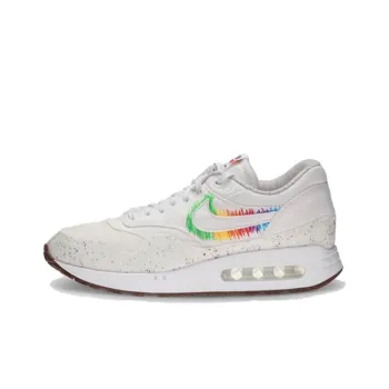 Nike Air Max 1 Cushioning Anti-Slip And Wear-Resistant Low-Top Casual Shoes Men's White Green Yellow