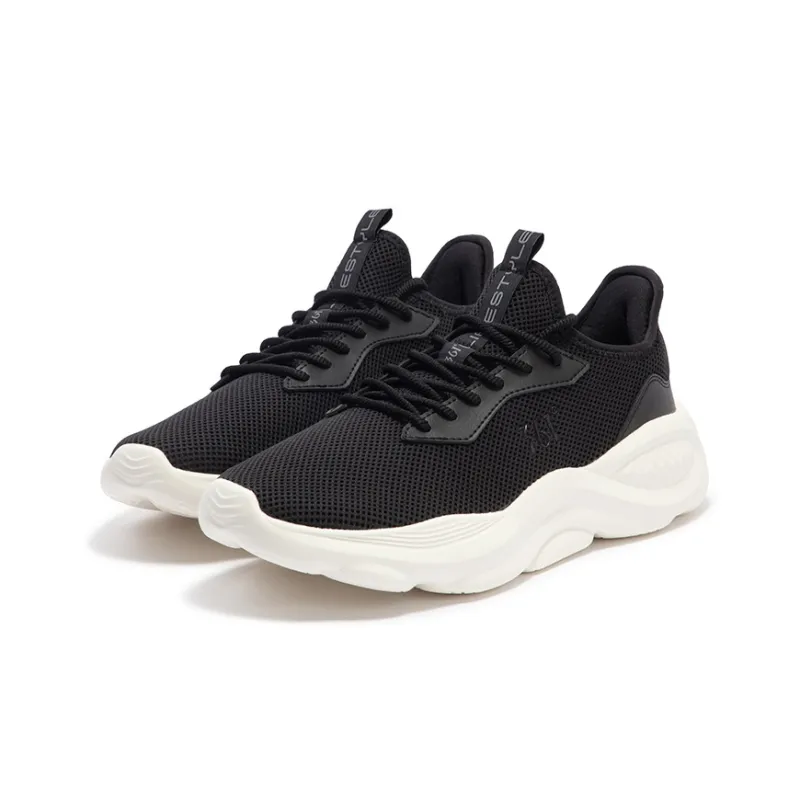 361° Cloudwalk Slip on Anti Slip And Wear Resistant Breathable Low Top Casual Shoes Men's Black White-2