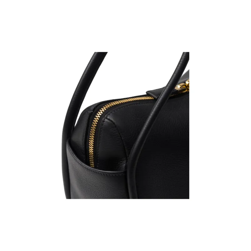PRADA Leather Handbag Women's Black-4