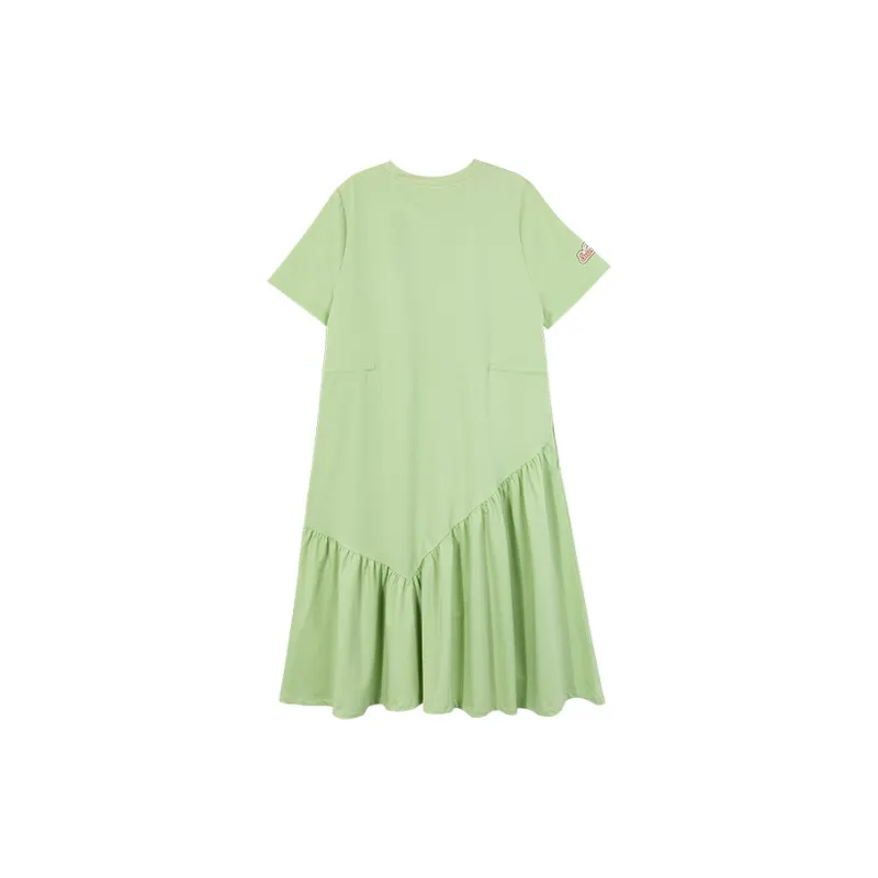 B.Duck Short Sleeved Dresses Women's Light Green-1