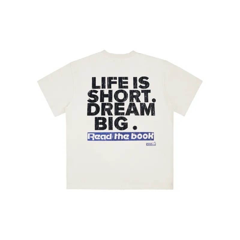 False Perception T Shirt Unisex Distressed White-1