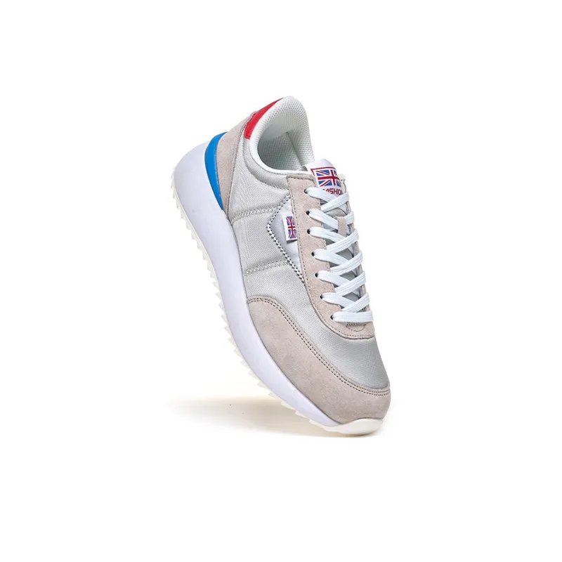 TREEPERI Running Shoes Unisex Low Top Light Gray-1