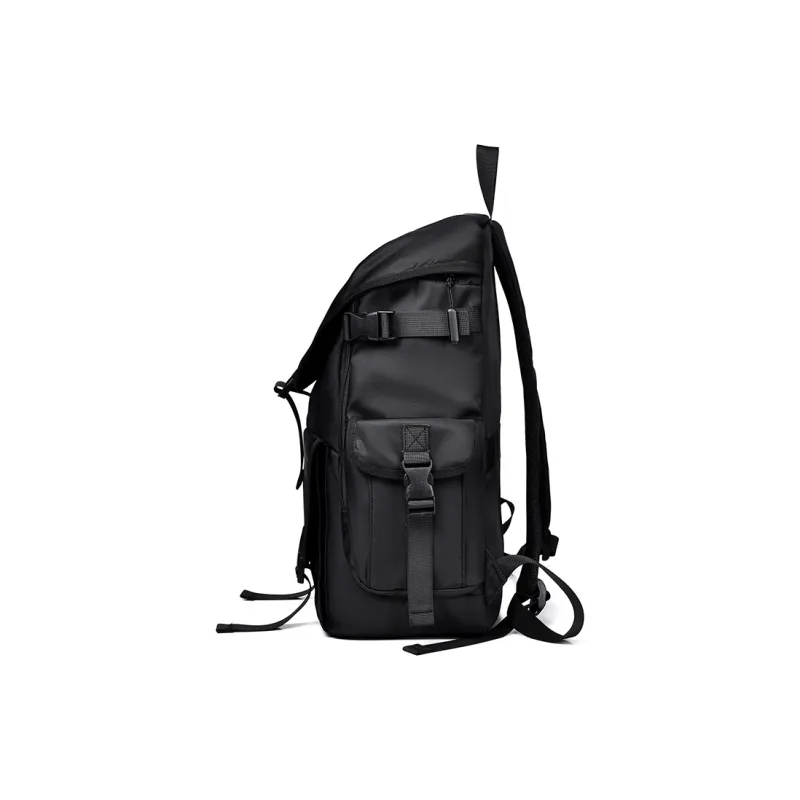 Venerable Brahma Durable Fabric Backpack Regular Unisex Black/Gray/Blue-3