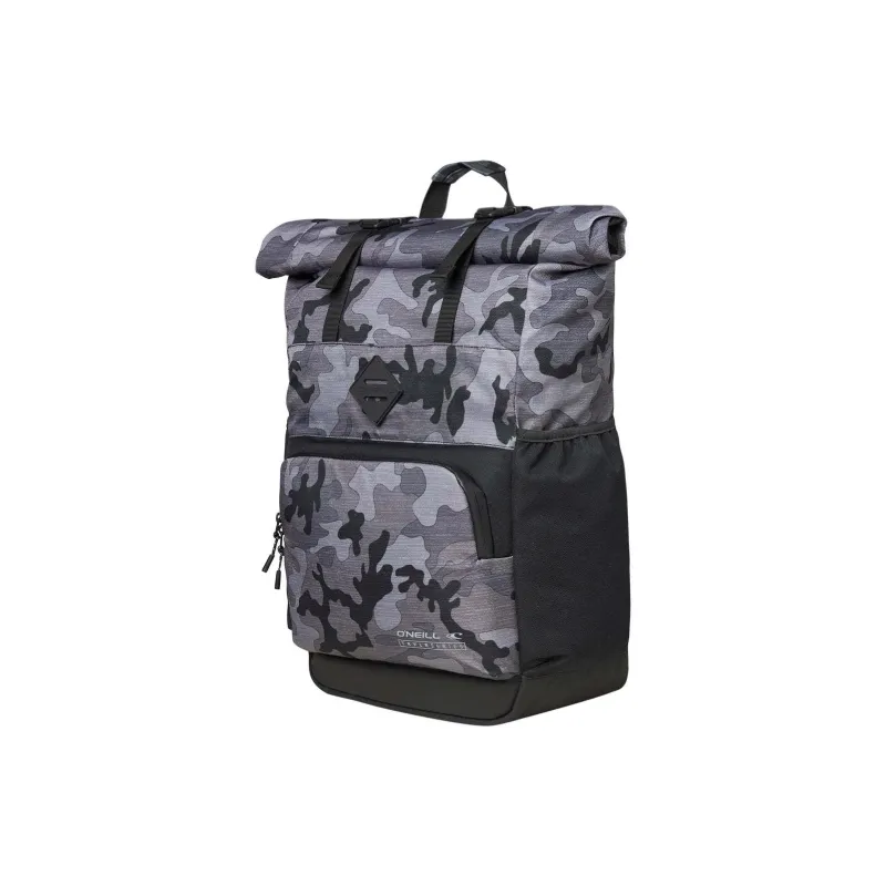 O'Neill Polyester Backpack Men's Black Camouflage-1