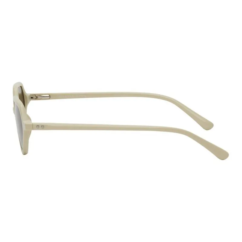 DRIES VAN NOTEN Acetate Irregular Shape Sunglasses Men's Beige-1