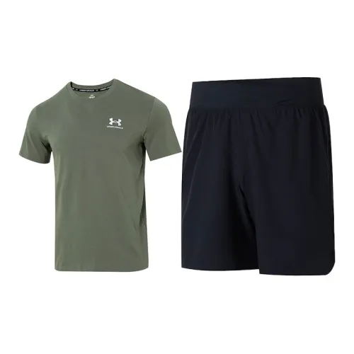 Under Armour Casual Sportswear Men Green+Black