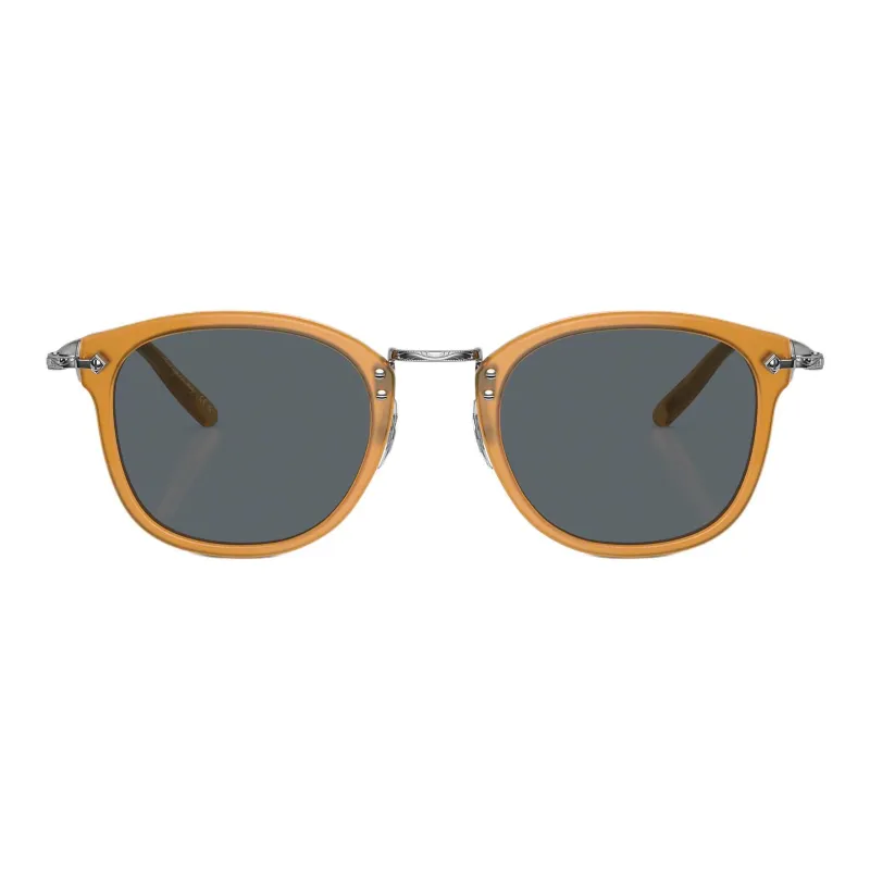 Oliver Peoples Acetate Metal Acetate Square Sunglasses Men's Brown-1
