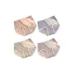 M1047-Minimalist Style High-Rebound Pants-D Set-Cameo Brown+Gray Blue+Khaki+Rose Purple (4 Pack)