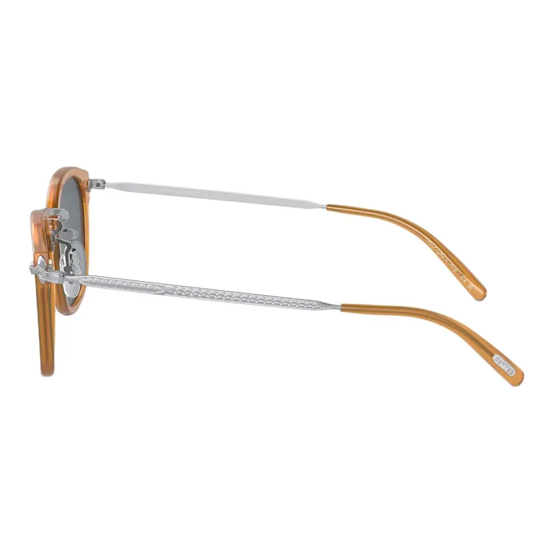 Oliver Peoples Acetate Metal Acetate Square Sunglasses Men's Brown-4
