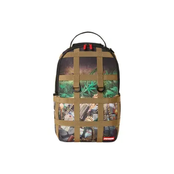 SPRAYGROUND Faux Leather Backpack Unisex Brown