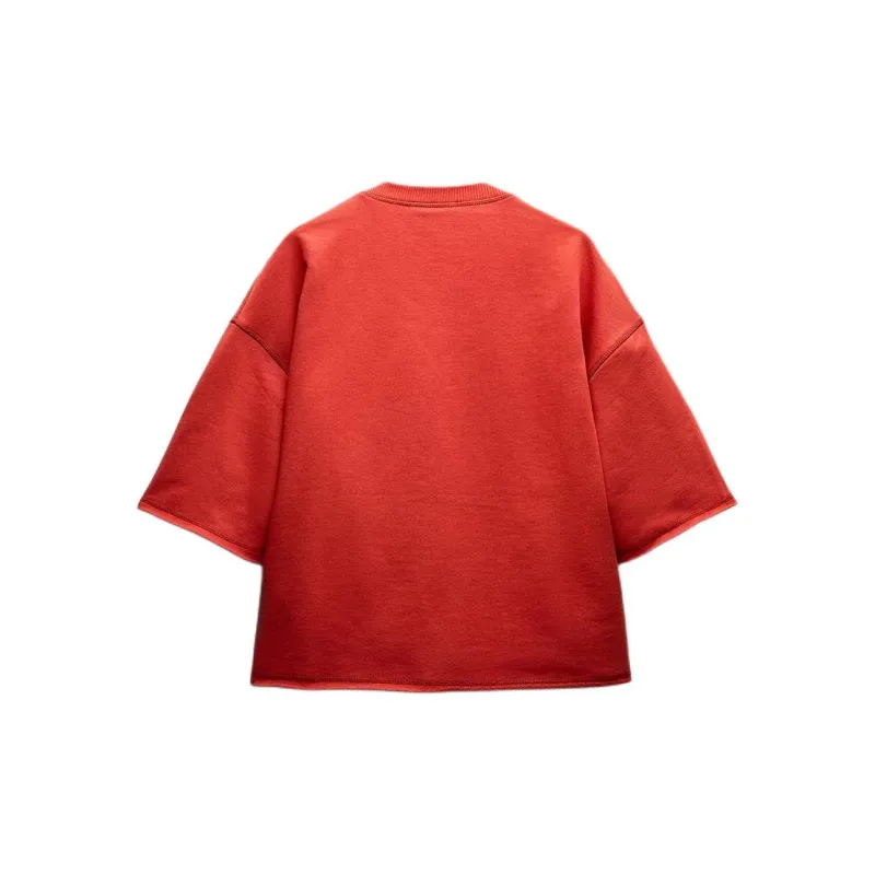 ZARA Sweatshirts Women's Red-1