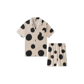 Good Fortune Pajama Set Men's Ecru