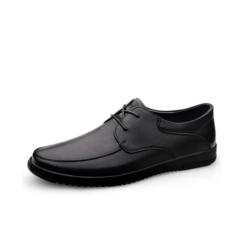 LAORENTOU Dress Shoes Men Low Top Black/Brown-0