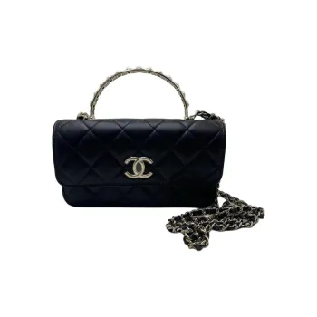 CHANEL Leather Handbag, Shoulder Bag, Crossbody Bag Women's Black