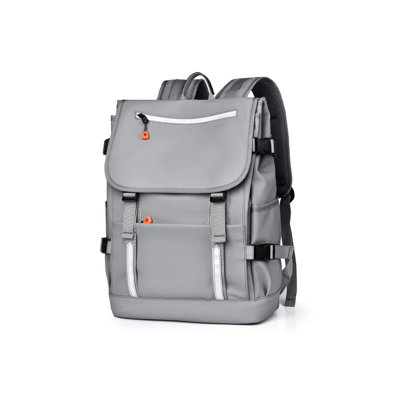 Venerable Brahma Durable Fabric Backpack Medium Size Men's Black/Gray/Blue-6