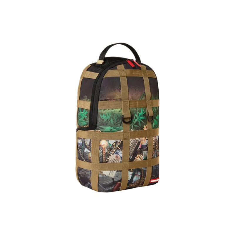 SPRAYGROUND Faux Leather Backpack Unisex Brown-2