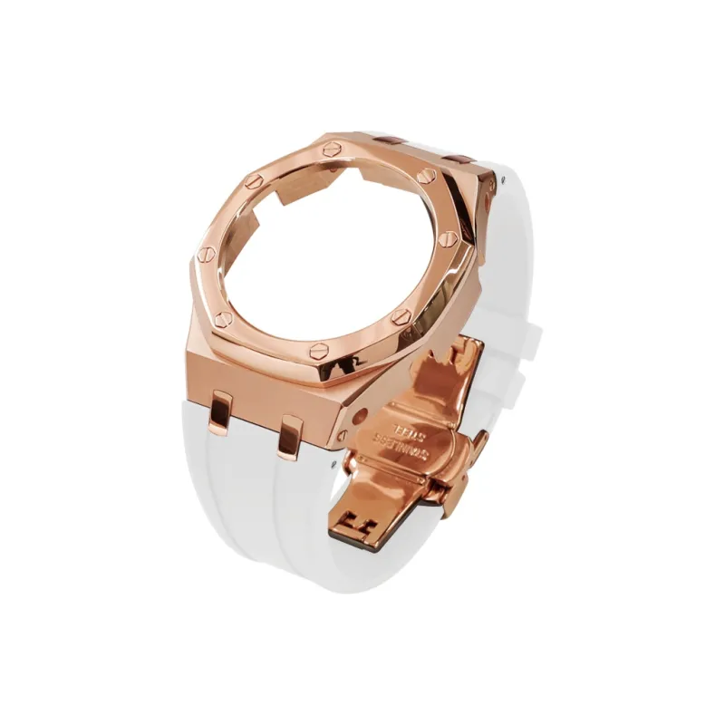 Keppot Compatible With Farmhouse Oak GA 2100 GA 2110 GA B2100 Modified Metal Strap Watch Case Unisex-40