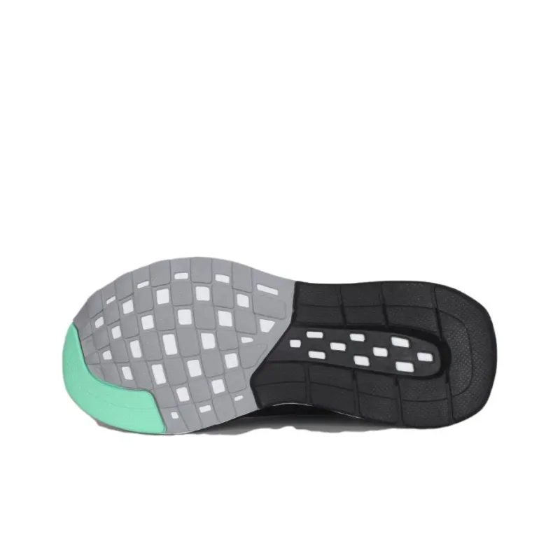 Adidas Falcon Elite 5 Cushioning Anti Slip And Wear Resistant Mid Top Casual Running Shoes Women's Black Cyan-4