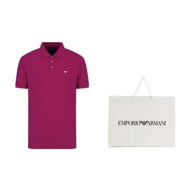 EMPORIO ARMANI SS23 Polo Shirt Men's Pink-1