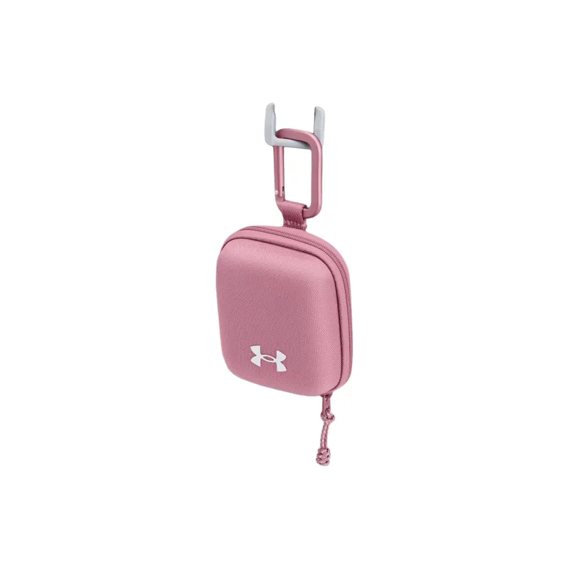 Under Armour Polyester Hanging Bag Coin Purse Mini Unisex Pink & White-3