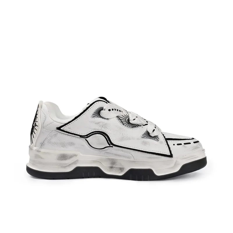 U.T.B Horizon001 Trailblazer Series Skateboard Shoes Unisex Low Top White-1