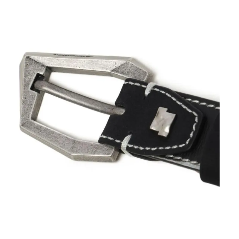 ADER ERROR Kresto Logo Detail, Pin Buckle Leather Belts Women's Black-2