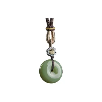 Yi Mingju Pendants Green Jade Unisex
