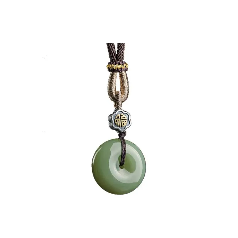 Yi Mingju Pendants Green Jade Unisex-0