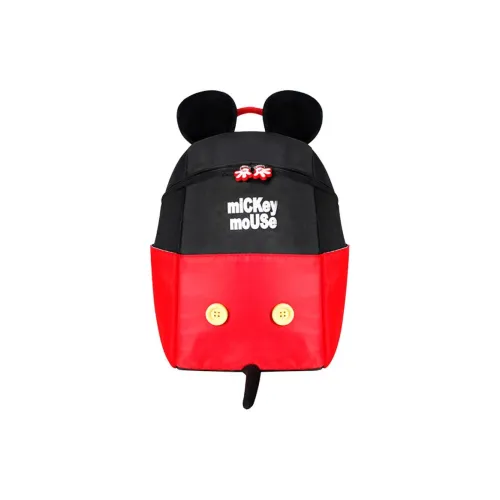 Disney Student Backpacks Beige/Red Mickey