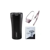 Luxury Style Black+Brown Tea Cup Set+Tea Strainer
