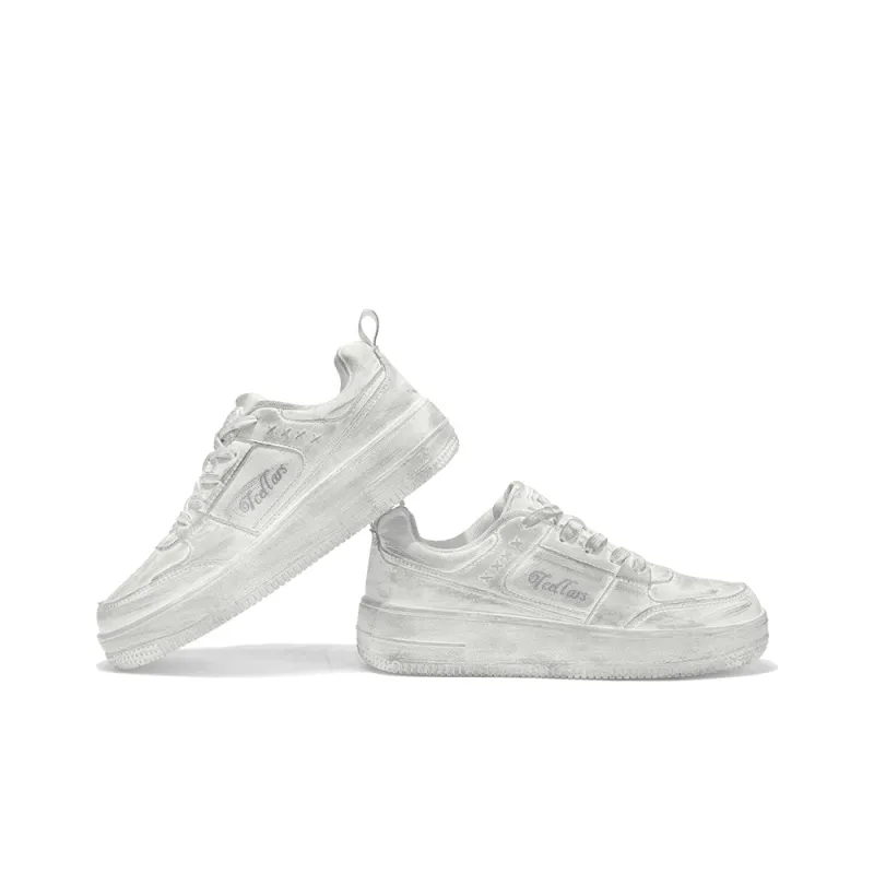 TCELLARS Skateboard Shoes Unisex Low Top White-11
