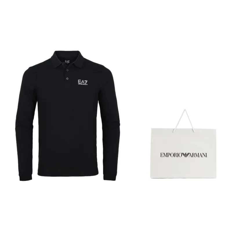 EMPORIO ARMANI EA7 Polo Shirt Men's Black-2