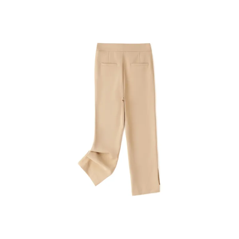 H YXIANG Casual Pants Women's Khaki-1