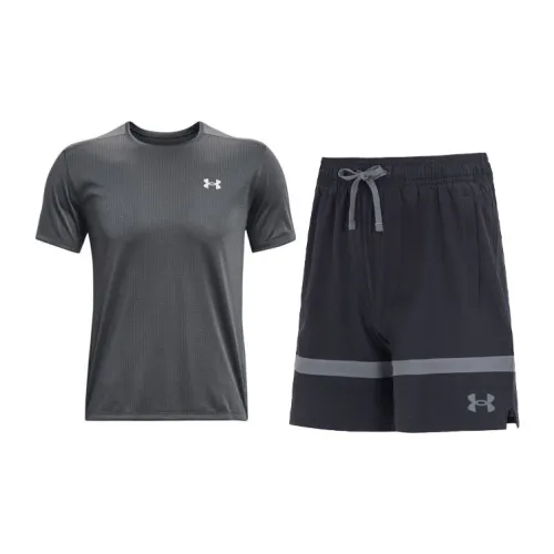 Under Armour Casual Sportswear Men Gray+Black