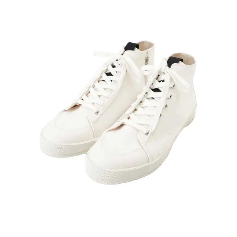Yohji Yamamoto High-Top Canvas Shoes Unisex White-2