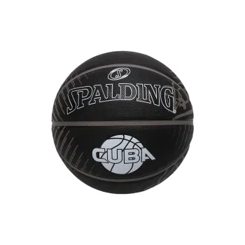 SPALDING Rubber Basketball White Black Size 7 Training Unisex
