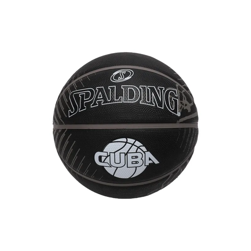 SPALDING Rubber Basketball White Black Size 7 Training Unisex-0