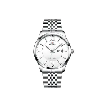 ORIENT Automatic Mechanical Movement Stainless Steel Strap Watch Men's Watches White Dial