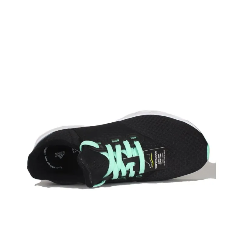 Adidas Falcon Elite 5 Cushioning Anti Slip And Wear Resistant Mid Top Casual Running Shoes Women's Black Cyan-2
