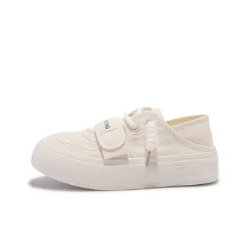 MKTKM Shock Absorbers With Slip Resistant And Abrasion Resistant Properties Low Top Casual Shoes Women's Beige