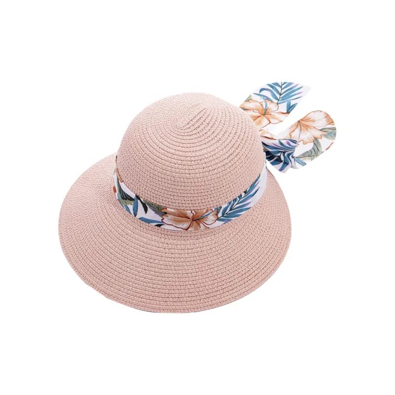 ZANC Straw Woven Sun Protection Hats Women's-7
