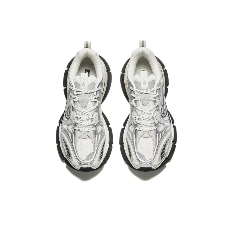 Anta Champion Series AG-G01 Slip-Resistant Low-Top Casual Shoes Men's White Silver-2